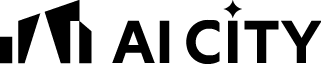 AICITY logo 黑白